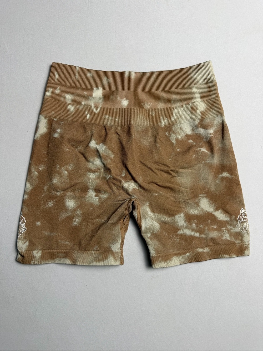 Darc Sport SHE Everson Seamless Shorts Limited Edition brown cream tie dye S